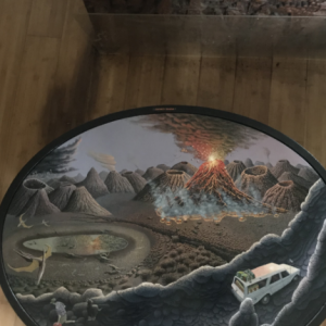 dream painting- lum and Pete go back in time2